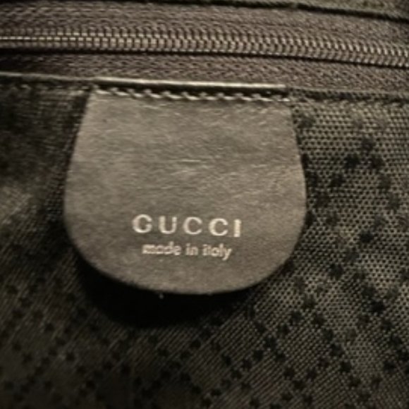 GUCCI AUTHENTIC EUC XL HOBO NYLON WITH LEATHER TRIM BAG - Picture 12 of 14